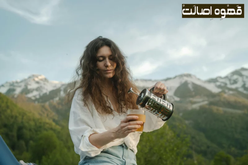 قهوه دمی با فرنچ پرس